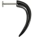 14 Gauge Organic Buffalo Horn HOOK Labret
