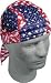 Zan Headgear Vented Flydanna , Style: Wavy American Flag, Size: OSFM ZX265