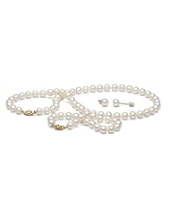AA+ Quality, 7.5-8.0 mm, White Freshwater Pearl Set