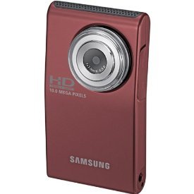 Bundle HMX-U10EN Red Camcorder with Memory Card & Case