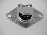 6 Way Round Split Pin Socket / Fits 6 Way Split Pin Trailer Wiring Plug