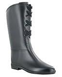 Naot Women's Sporty Rain Boot, Black, 38 EU/7 M US