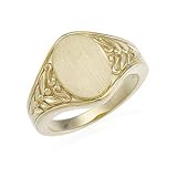 14K Yellow Gold Metal Fashion Signet Ring