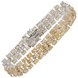 20ctw Citrine and Sterling Silver Bracelet by magazines