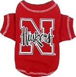 NCAA University of Nebraska Pet T-Shirt, Small