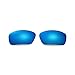 Walleva Polarized Fire Red + Ice Blue Replacement Lenses Oakley Badman Sunglasses