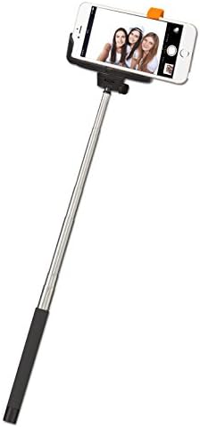 UNOMASS Wireless Mobile Phone Selfie Stick Bluetooth Remote Shutter for iPhone 6, iPhone 5S, Samsung Galaxy S6 S5 Note 5, Android - Black