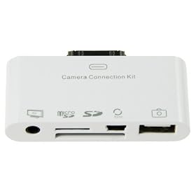 Hebron 5 en 1 Cam�ra / clavier / AV / M�moire Kit USB / carte SD / Micro SD-carte/Audio-Video-connexion pour Apple iPad iPad 2 iPad 3