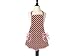 Jessie Steele Ava Children's Bib Apron, Brown and Pink Polka Dot