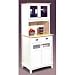 Kitchen & Housewares : White Buffet and Hutch