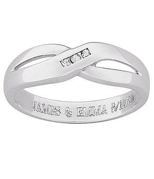 Personalized Ladies Diamond Wedding Band - Wedding Gifts