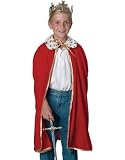 Royal Regal Renaissance Child King Queen Costume Cloak