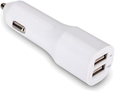 doxxxvo Galaxy Note 4 Car Charger,3.1A Dual Port High Speed USB Car Charger 15W Portable External Charger Battery Pack with SmartQ Technology SM-N910T (T-Mobile) White