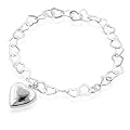 Sterling Silver Heart Charm Bracelet