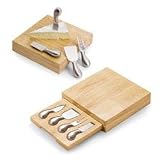 Picnic Time Festiva Square Cutting Board With Drawer