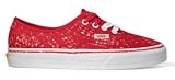 Vans Authentic Ltd Edition Crayola Red Skate Shoes Trainers