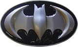 Batman Belt Buckle 3D Black Metal Oval Shiny Buckle (Brand New)