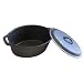 Cajun Cookware Seasoned Cast Iron Oval Casserole Pot 4 QT