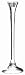 Nachtmann Brilliance 18-1/2-Inch Clear Crystal Candleholder