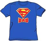 SUPER DAD Superman Logo Father Adult T-shirt Tee Shirt
