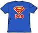 SUPER DAD Superman Logo Father Adult T-shirt
