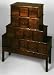 Leslie Dame Wood 15 Drawer CD, DVD Storage Cabinet Apothecary Style CD-375 Walnut