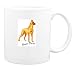 Mug with dane, great, yellow, dog