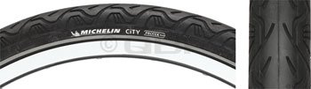 Michelin City Tire with Protek Plus and Reflective Sidewalls (Black, 700x35c) Michelin City Tire with Protek Plus and Reflective Sidewalls (Black, 700x35c)