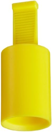 Kapsto 210 ZL 12 x 20 Ethylene Vinyl Acetate Grip Cap, Yellow, 12 mm Tube OD (Pack of 100)
