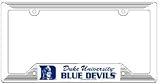 Duke Blue Devils NCAA Plastic License Plate Frame