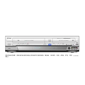 Funai DRV-2737 DVD Recordable,VCR Nicam Silver