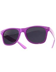 Vintage Wayfarer Dark Lens Clear Lens Style Sunglasses - 50+ Colors & Styles by BeltmastersDirect