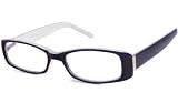 Review UrbanSpecs Readers  / UrbanSpecs Readers Full Readers (Women) Reading Glasses - R4908 Navy & White