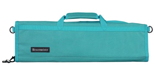 Messermeister 8-Pocket Padded Knife Roll, Teal