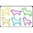 Pack of 24 BAG O DOGS2 Shaped Rubber Bands Glow-In-The-Dark