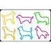 Pack of 24 BAG O DOGS2 Shaped Rubber Bands Glow-In-The-Dark