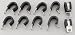 Automotive : Edelbrock/Russell 650980 Cushion Clamp - Set of 10