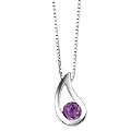Elements P2621M/N217 - Colgante de mujer de plata con amatistas, 46 cm