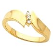 14K Yellow Gold Diamond Ring - 0.05 Ct.