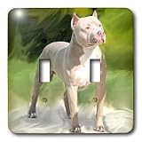 Dogs Pitbull - American Pit Bull Terrier - Light Switch Covers - double toggle switch