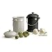 RSVP International White Stoneware Compost Pail 3.0-qt.
