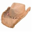 Unisex STRAW COWBOY bush hat M Ruff Edge S51 57-59cm