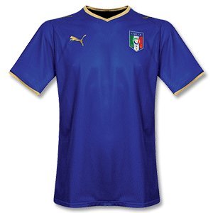 Puma Men's 733916-01 Italia Replica Home Football Shirt - Blue, Medium
