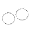 Stainless Steel 40mm Diameter Hoop Earrings