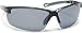 Coyote Eyewear Performance Polarized Sunglasses, Black Frame, Gray/Silver Lens