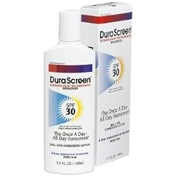 DuraScreen UVA/UVB sunscreen lotion, all day sunscreen SPF 30 - 3.5 Oz