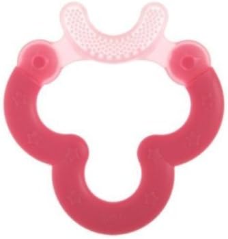 Mam Bite & Brush Teether With Soft Bristles 3+ Months (Pink) (Pack of 4)