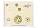 Diagram Showing Various Nebulous Stars and Nebulae Stretched Canvas Poster Print