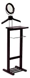 Winsome 92055 Espresso Beechwood VALET STAND WITH MIRROR COAT & PANT RACKS