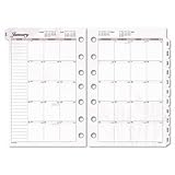 Calendar Page Refills,2009,Jan-Dec,7HP,2PPM,8-1/2x5-1/2, Sold as 1 each